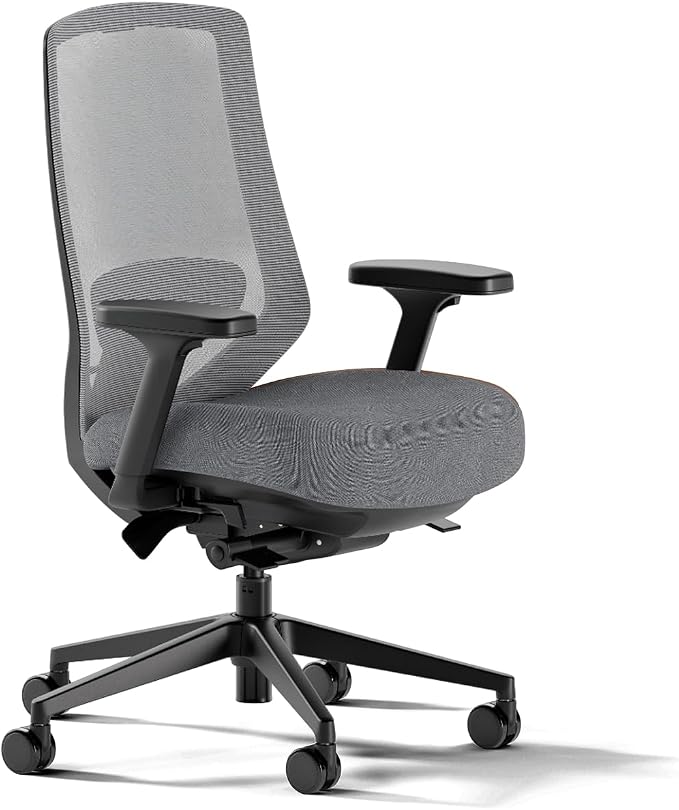 Branch Ergonomic Chair Pro, Mesh Office Chair with 14 Points of Adjustment | Height, Depth and Tilt Adjustable, 5D Armrests, Forward Tilt, Smooth Recline, and Lumbar Support, Boulder by Branch