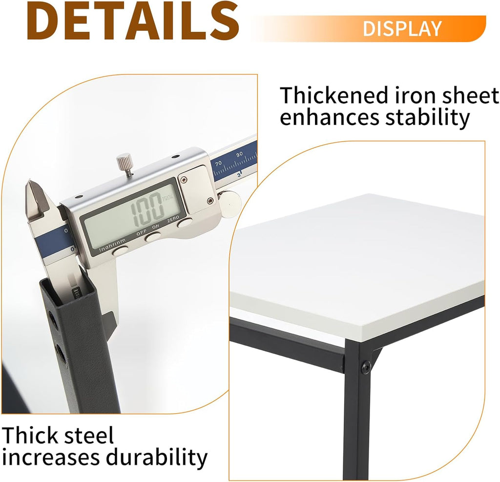 C-Shaped End Table Small Side Tables for Sofa and Bedside - Image 5