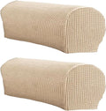 LINGXIYA Stretch Plush Armrest Covers, Spandex Armrest Slipcovers, Set of 2 by LINGXIYA