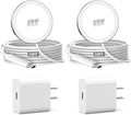 25W Magnetic Wireless Charger, 10FT Fast Charging Pad Wireless Charge for iPhone 17 16 /AirPods3/2/Pro/for Galaxy S26 Ultra/Pixel 10 Series, Portable Charger for Desk& Travel(2Pack,White) by WAYLITEWirelessCharger