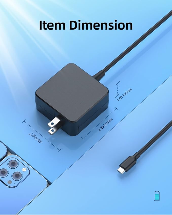 Superer Fast Charger Fit for Asus Chromebook USB C, 45W - Image 3