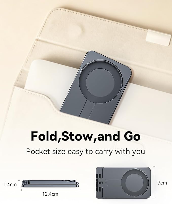 Wireless Charger Stand Matching Only for with T27S Wireless Charger | Full Functional Combo Partner Kit, Precise Molded Replacement Accessory for Daily Home Office Travel Use - Image 7