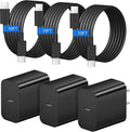 iPhone 17 16 15 Charger Fast Charging 3+3Pack 20W USB C Wall Charger with Extra Long 10FT Fast Charging Cable Compatible with iPhone 17/17 Air/17 Pro/17 Pro Max/iPhone 16/15 Series, iPad Pro-Black by Coreykin