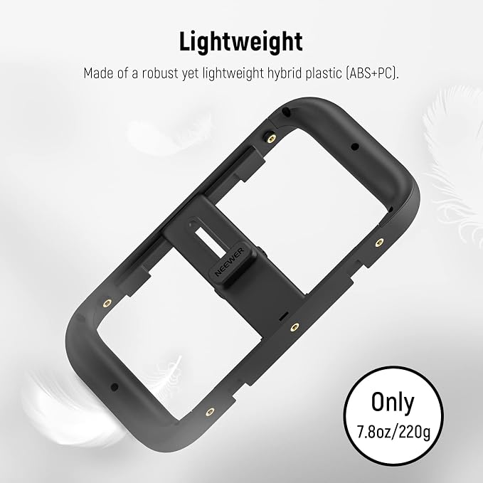 NEEWER Smartphone Video Rig, Phone Video Stabilizer Grip Vlogging Cage with Cold Shoe Tripod Mount, Phone Rig for Videomaker Film Maker Video grapher Compatible with iPhone Samsung and More, A104 | Cold Shoe, 1/4 Inch Thread, Video Recording Film Rig, ... - Image 7
