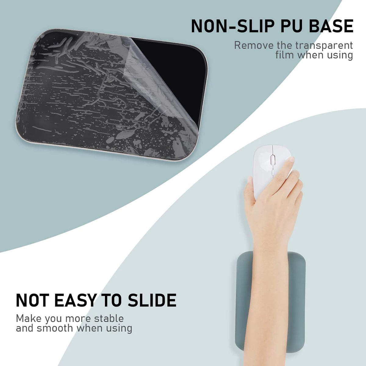 Leolee Elbow Rest Pads for Desk, Green Ergonomic Wrist Rest Arm Rest Pads - Image 5