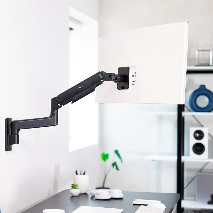 VIVO Premium Ultrawide Monitor Counterbalance Wall Mount for 40 inch Screens up to 44 lbs, Full Motion, Max VESA 100x100, Black, MOUNT-V100E - Image 7