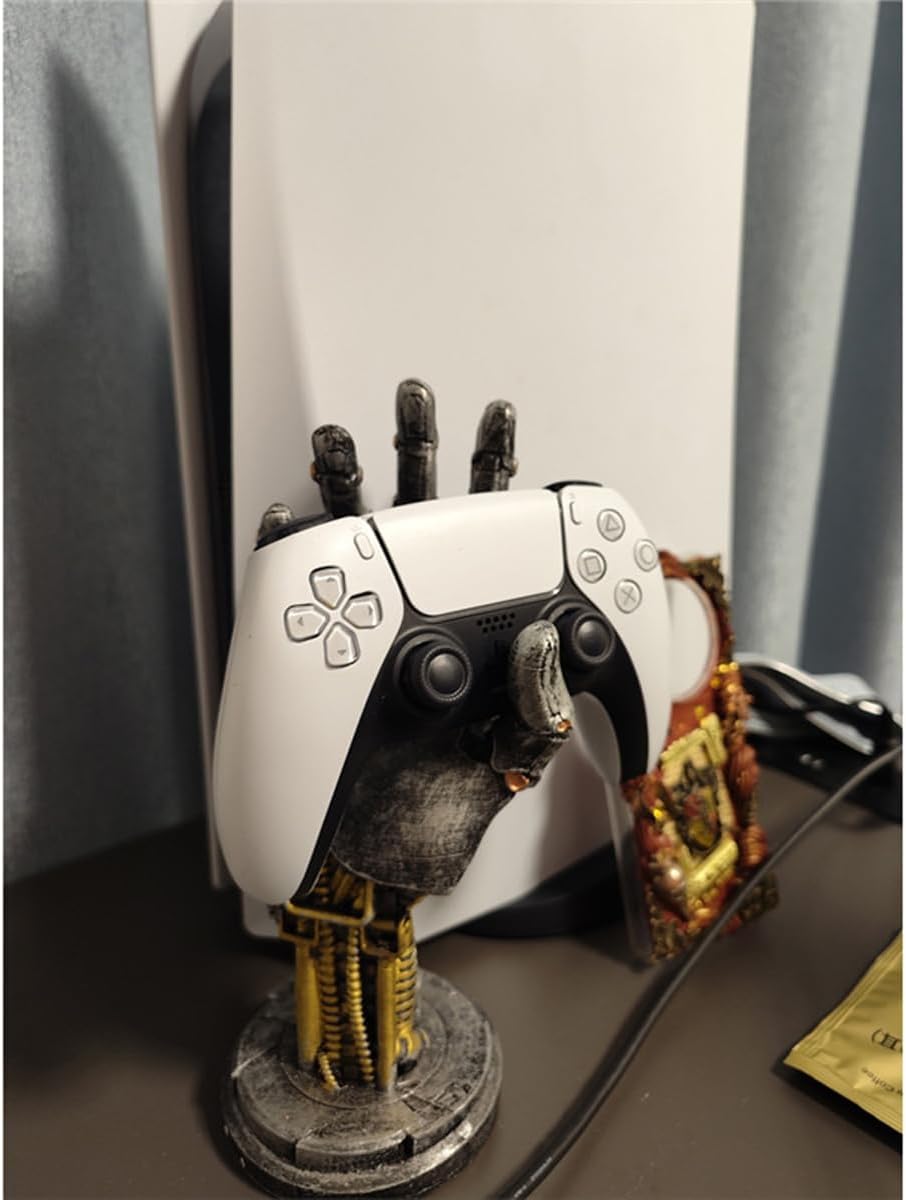 Game Controller Stand Holder for PS4 PS5 Xbox Switch Pro Headset Desk Stand Display Holder Mechanical Hand Gaming Accessories Desk Decor Figure (Iron) - Image 7