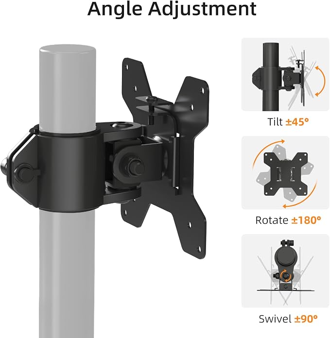 Suptek Single Head and Plate Vesa Pole Monitor Mount Bracket for Suptek Monitor Mount,2 Pack(MD6TB-2) - Image 4