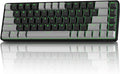 TMKB T68 60% Wireless Mechanical Gaming Keyboard, Tri-Mode BT5.0/2.4GHz/USB-C with Red Linear Switch, RGB Backlight, Anti-Ghosting, Compact 68 Keys, Wired/Wireless, Gray/Black by TMKB
