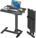 27" Portable Mobile Standing Desk, No-Assembly Needed, Black | Rolling Laptop Cart with 90° Tiltable Desktop for Storage, Compact Computer Workstation for Small Space by JYLHJOYSEEKER