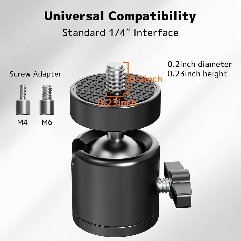 Foldable Projector Wall Mount, Fits 1/4", M4 & M6 Screws, 360° Rotation - Image 4
