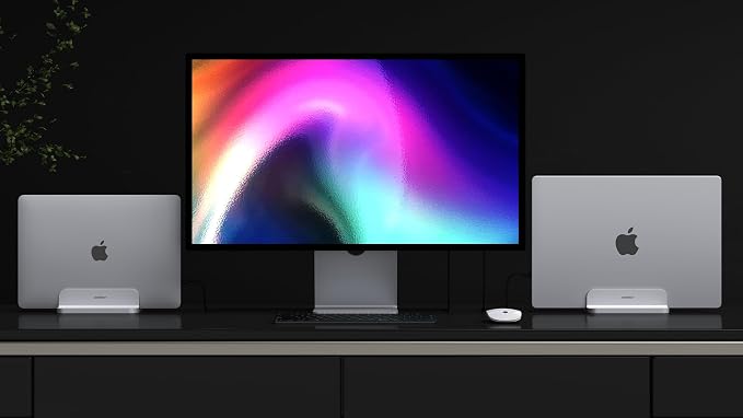 Aluminum Laptop Stand, Sturdy and Adjustable, Compatible with Apple MacBook Pro/Air, Mac Mini, iPad Pro, Silver - Image 9