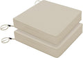 Favoyard Patio Chair Cushions 22 x 22 x 3 Inch Waterproof Outdoor Seat | Cushions for Patio Furniture 3-Year Color Fastness Garden Sofa Couch Chair Pads with Adjustable Straps Set of 2, Beige by OutdoorFurnitureAccessories