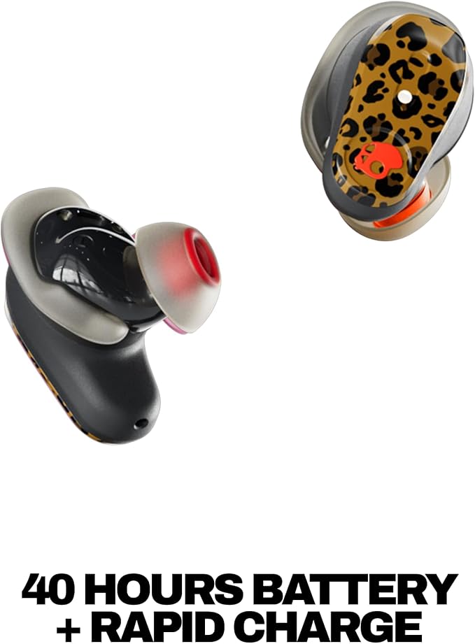 Skullcandy Method 360 ANC Wireless Earbuds with Sound by Bose - Leopard | In-Ear Fit, Premium Active Noise Cancellation, 40 Hours Battery, Sweat and Water Resistant, Microphone for iPhone Android - Image 5