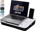 GORILLA GRIP Laptop Lap Desk with Phone Holder, Pillow Cushion Desks Fit Laptops up to 15.6", Gifts for Home, Portable Travel Workstation, Tray Ledge Keep Computers in Place, Marble Pattern by Unknown