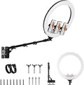 SITTO 22 inch Ring Light with Remote Control, 43 inch Wall Mounted Boom Arm | Ring Light Wall Mount for Live Streaming, Beauty Salon, Barber Light, Tattoo Light, Photography Lighting Studio by SITTO