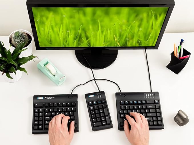 KINESIS Freestyle2 Ergonomic Keyboard for PC (9" or 20" Separation) (9" Separation) - Image 2