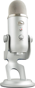 Logitech Creators Blue Yeti USB Microphone for PC, Mac, Gaming, Recording, Streaming, Podcasting, Studio and Computer Condenser Mic with Blue VO!CE Effects, 4 Pickup Patterns, Plug and Play - Silver | Mac, Gaming, Recording, Streaming, Podcasting, Stud... by Unknown