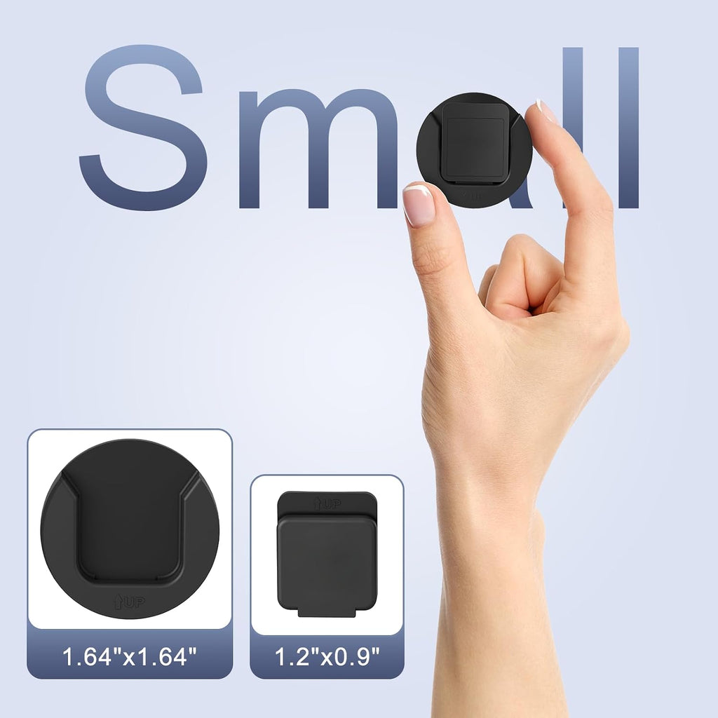 Magnetic Remote Control Holder Wall Mount, Self-Adhesive Bedside Caddy for TV Backside/Bedroom/Office/RV Home Organizer Storage(Black 8) - Image 5