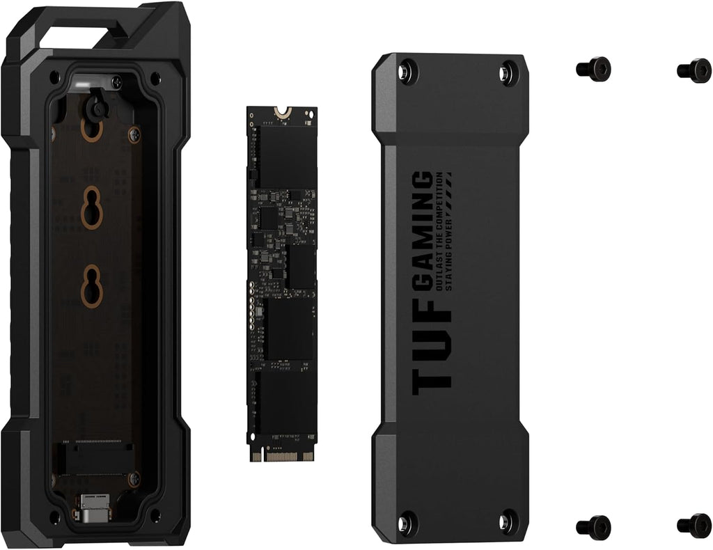 ASUS TUF Gaming A1 External M.2 NVMe SATA PCIe SSD Enclosure - USB-C, M.2 Q-Latch for Easy Installation, Drop Resistance, IP68 Water and dust Resistance, PS5 and Xbox Support,Black, 1 Year Warranty - Image 27
