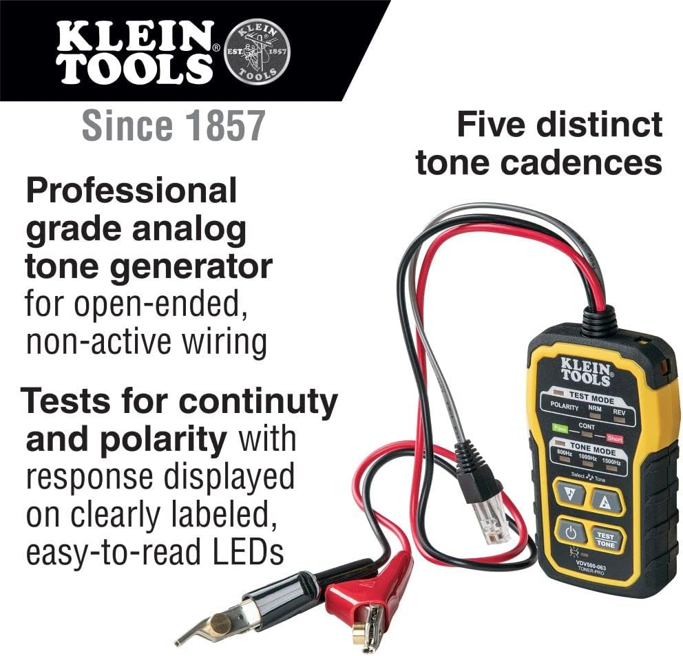 Klein Tools Cable Tracing and Testing Kit with Tone Generator, Tracer, and Network Tester - Image 4