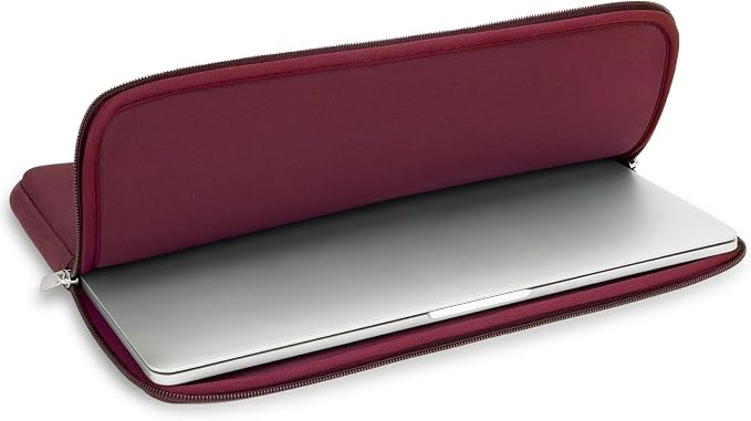 RAINYEAR 16 Inch Laptop Sleeve Soft Case with Accessories Pouch, Red | Protective Case Padded Carrying Cover Computer Bag for 16 Inch MacBook Pro M1 M2 M3 M4 M5 Pro/Max A3403 A3186 A3428 A3429 - Image 5