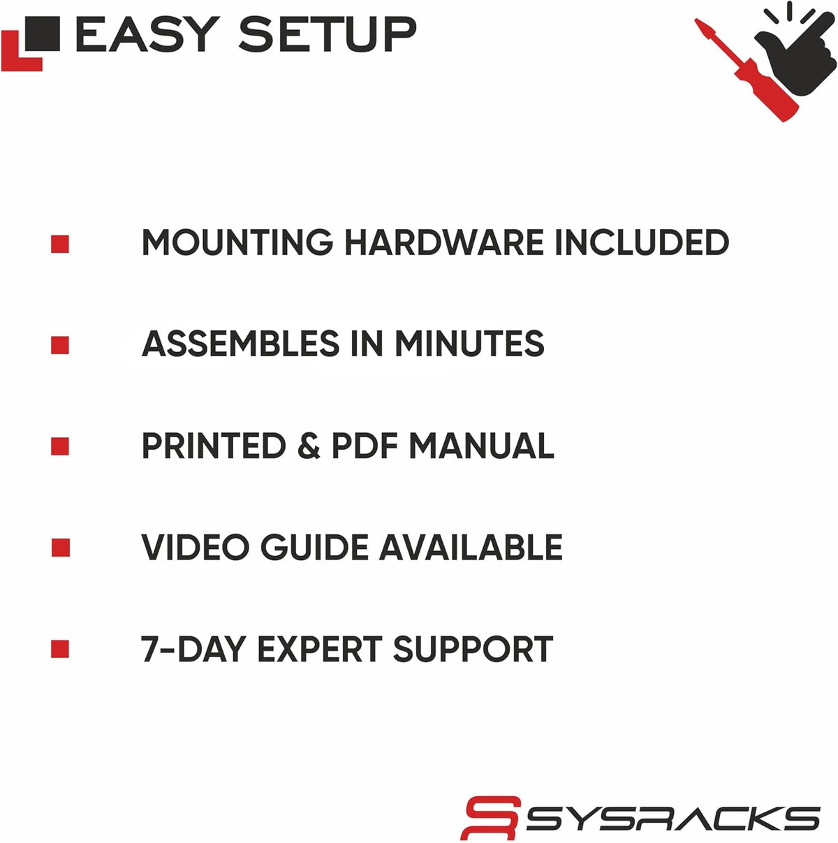 Sysracks 9U Wall Mount Server Rack Cabinet, 18-Inch Deep, Gray - Image 7