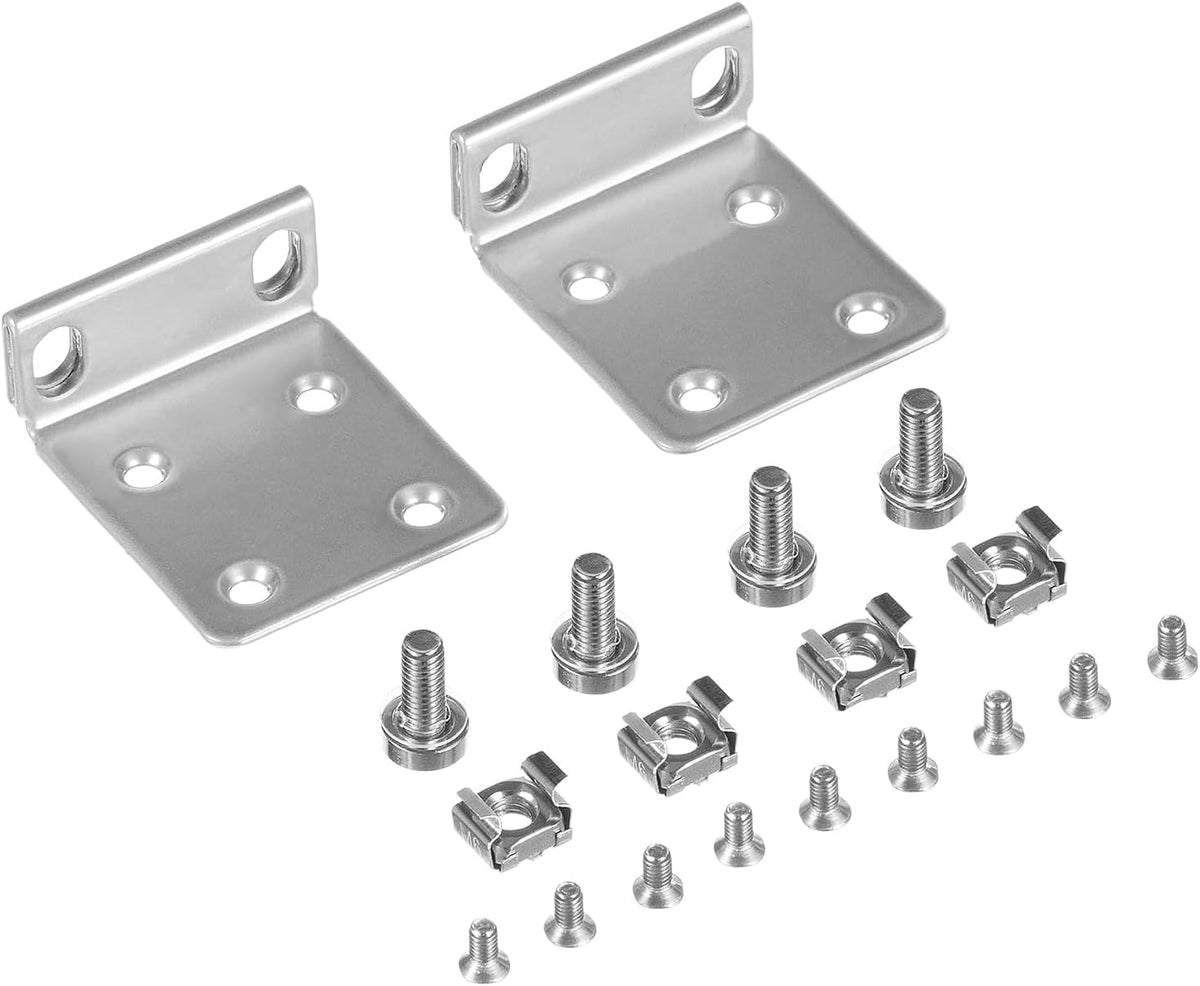 Rack Mount Kit for Ubiquiti Switch, 1U Rack Ears for Ubiquiti 16/24/48 Series Switches by PhyinLan