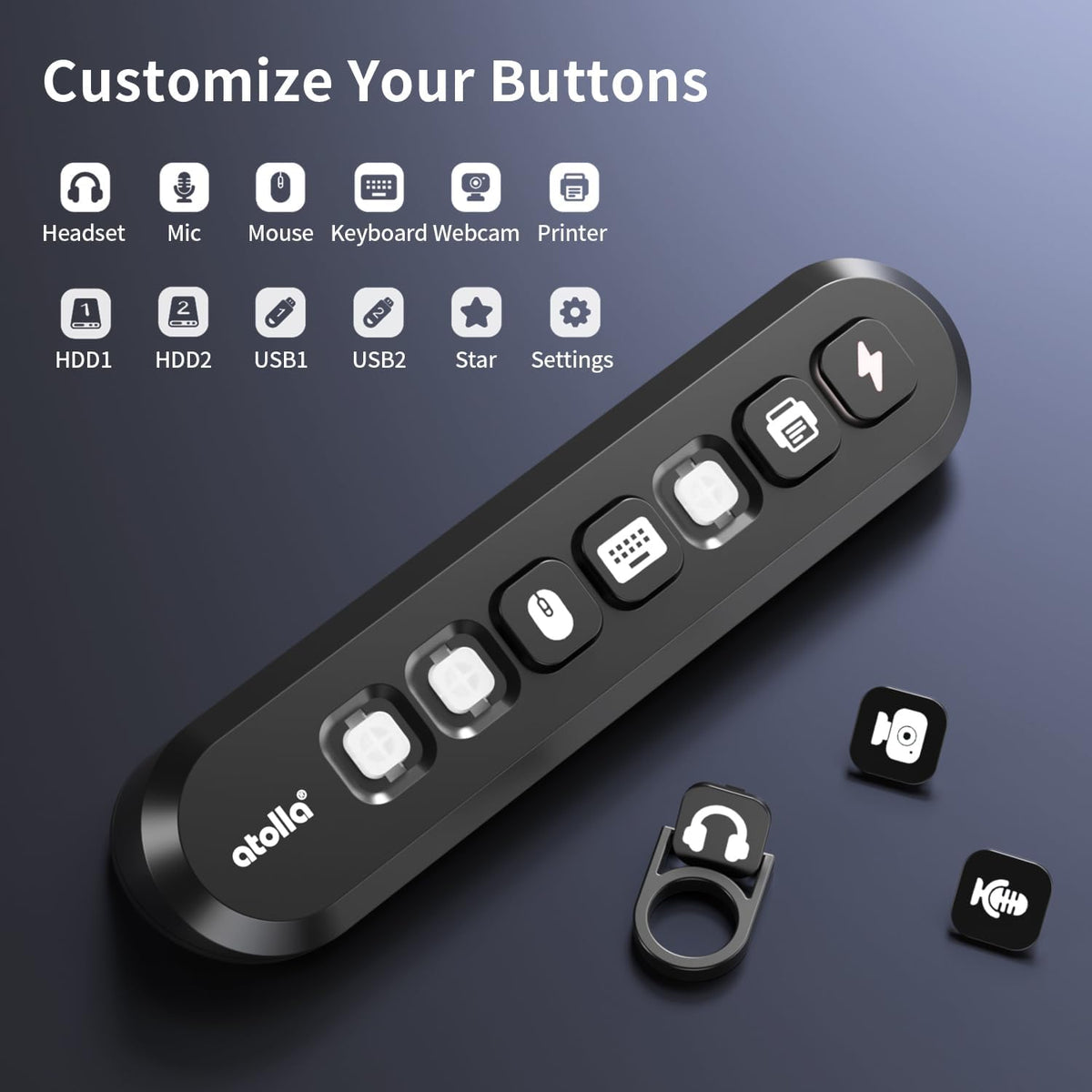 atolla 7-Port Powered USB Hub, 4 USB-A 3.0+2 USB-C 3.0+1 Fast Charging Port - Image 3