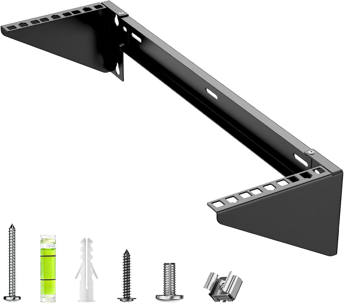 3U Vertical Wall Mount Rack - 19" Steel Wall & Under-Desk Bracket for Server, Network Switch, or Patch Panel, Supports up to 121lbs, for Cabinet or Server Room, JHSVR-3U by STANDOPIA