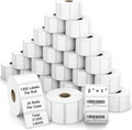 2"x1" 3-Proof Direct Thermal Barcode Labels Rolls for Zebra LP2824 ZD411 ZD410 ZD421 ZD420 GK420D, 24 Rolls 31200 Pcs Waterproof Return Address Label Used with Rollo MUNBYN Desktop Printer by LabelChoice