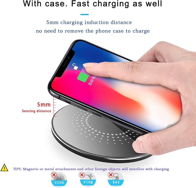 30W Wireless Charger Pad, Wireless Charge 30W, Fast Wireless Charger, Wireless Charging Compatible with Samsung Galaxy S23/S22/S21/S20, Fast Charger Compatible with iPhone 17/16/15/13/14/12 Series - Image 2
