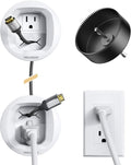Perlegear in-Wall Cable Management Kit, TV Cord Hider for Wall Mounted TV and Speakers, Power and Low Voltage Wire Management. Includes Drill Template, Dust Bag and Drill Attachment for Easy Install by Perlegear