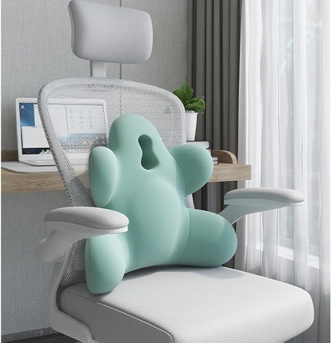 Lumbar Support Pillow for Office Chair, Back Support Pillow for Car, Chair | Office Chair Back Support Improve Lower Back Pain Relief & Sitting Posture, Memory Foam Back Cushion for Long Sitting - Image 9