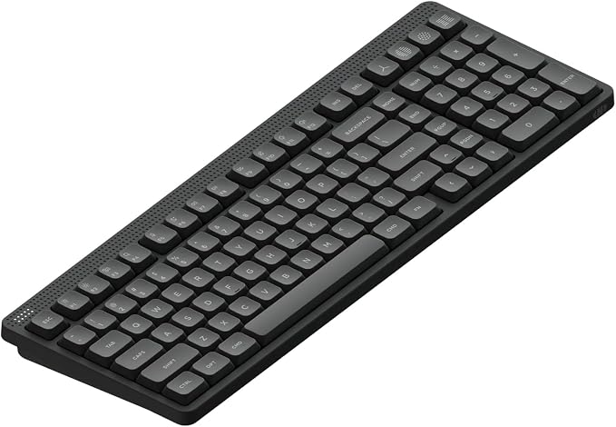 NuPhy Node100 Wireless Mechanical Keyboard, Hot Swappable Custom Low Profile Keyboard, 103 Keys Computer Gaming Keyboards, Supports Touch Gestures, PBT Keycaps, RGB Backlit, Bluetooth/2.4GHz/USB-C by NuPhy