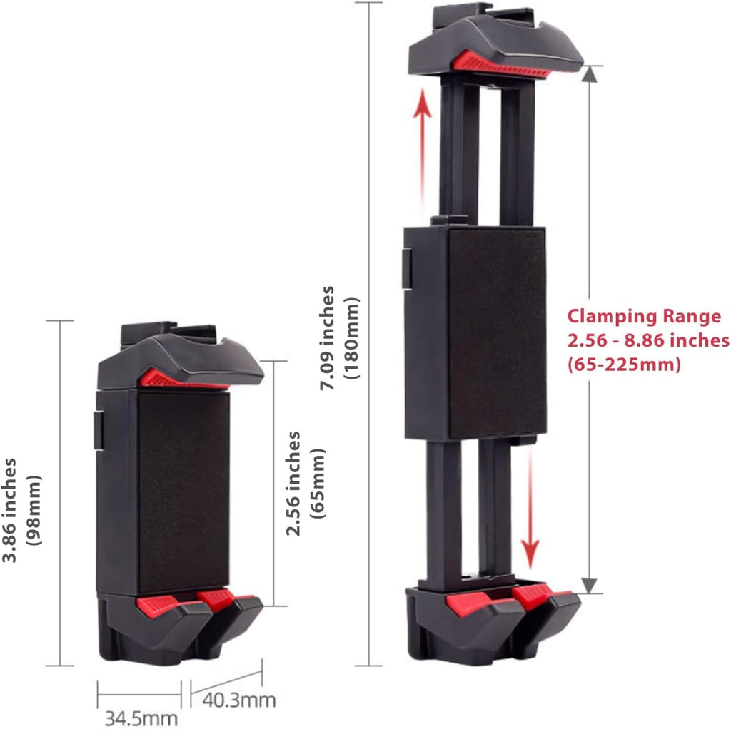 Kado Metal Portable Monitor Stand Tripod, Phone/Tablet Clamp for Desk - Image 5