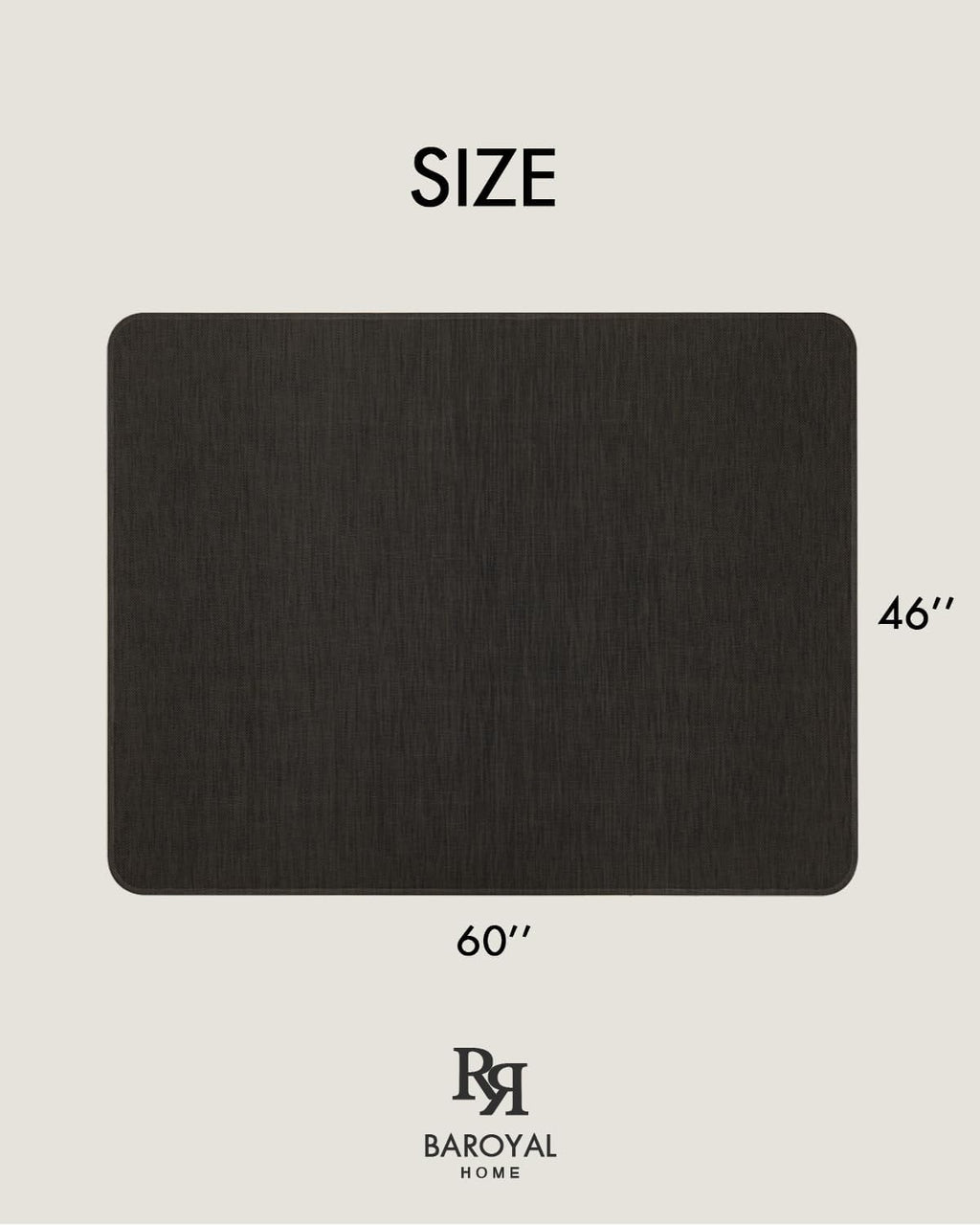 Baroyal Office Chair Mat for Hardwood Floor, Anti-Slip PVC, 46 x 60 Inch - Image 6