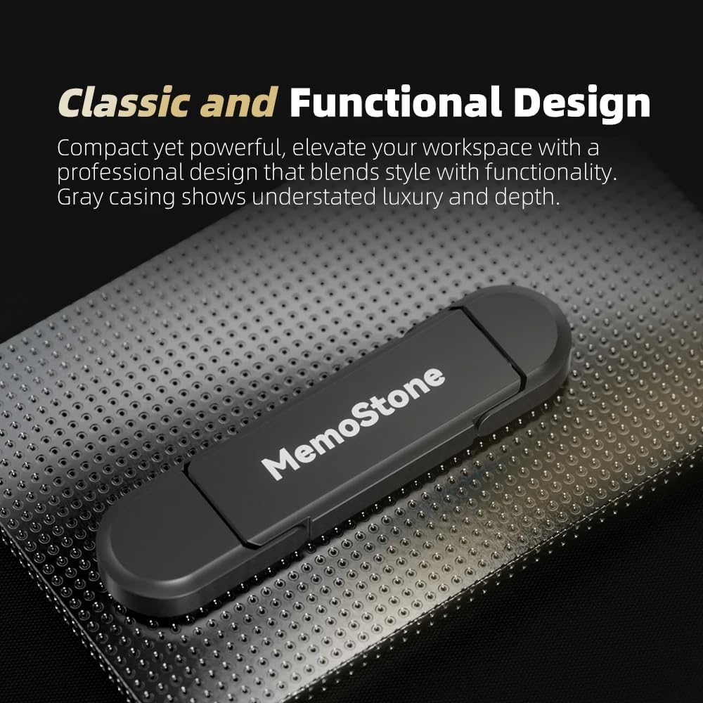KingSpec MemoStone 512GB External SSD, USB 3.2 Gen2 Dual Type A/C Interface - Up to 540MB/s, Portable Solid State Drive Perfectly Compatible with Smartphones/Laptops/Tablets/Desktops - Image 4