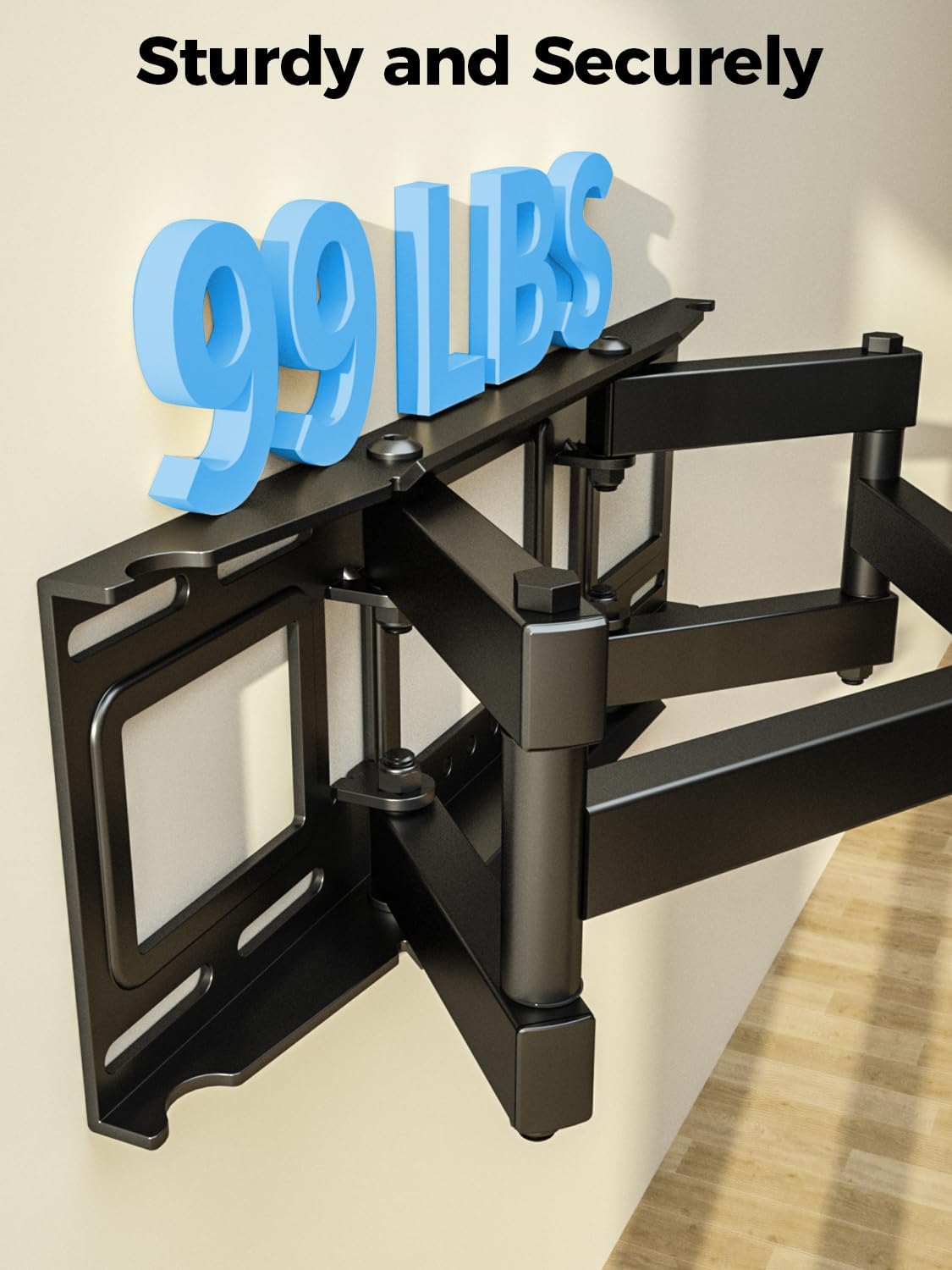 UL Listed Full Motion TV Wall Mount Bracket 40 50 55 65 inch TVs - Image 2