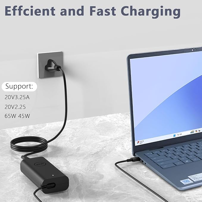 DECSZDY Replacement for Dell Laptop Charger 65W USB-C;Compatible with All Dell Computer 65 Watt USB Type C Power Adapter - Image 7