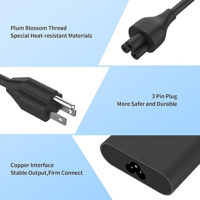 65W AC Power Adapter Compatible with Dell Laptop Charger - Image 7