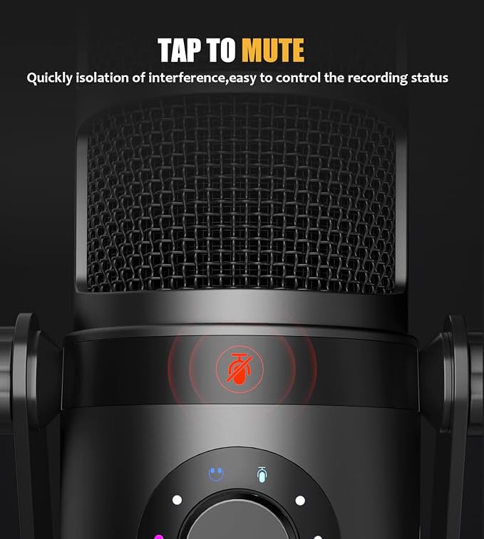 MAONO PD400X Dynamic Microphone, USB/XLR Podcast PC Mic with Software | EQ,Tap-to-Mute, Headphone Jack, Gain Knob & Volume Control, Studio Mic for Broadcast, Recording, Streaming & Gaming - Image 6