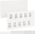 DEWEL 2 Pack Metal Pegboard, 23x12 Inch Pegboard Wall Organizer with Hooks by DEWEL