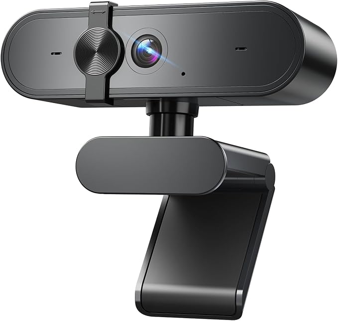 1080P Webcam with Microphone, Privacy Cover & Auto Light Correction for PC, Laptop and Desktop by Edew