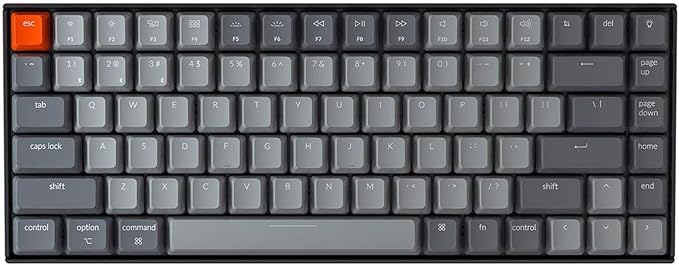 Keychron K2 75% Layout Bluetooth Mechanical Keyboard Super Red Switch/White LED Backlit/Anti Ghosting/N-Key Rollover/84 Key USB C Wired Computer Keyboard for Mac Windows-Version 2 - Image 4