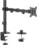 Mount-It Single Monitor Arm Desk Mount, 17-32 Inch Screens, Black by Mount-It