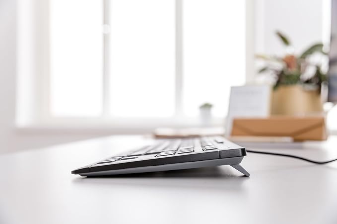 Cherry Stream Keyboard TKL, Wired Keyboard Without Number Pad, Whisper Quiet Keys, Unique Typing Feel, Slim Design, SX Scissor Switches, QWERTY, White-Gray - Image 5