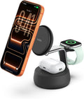 Belkin Qi2.2 25W Wireless Fast Charging Station, 3 in 1 iPhone Charger | Fast Charging, MagSafe Compatible, iPhone 17/16/15, Apple Watch, AirPods, Travel Charger, Magnetic by Unknown