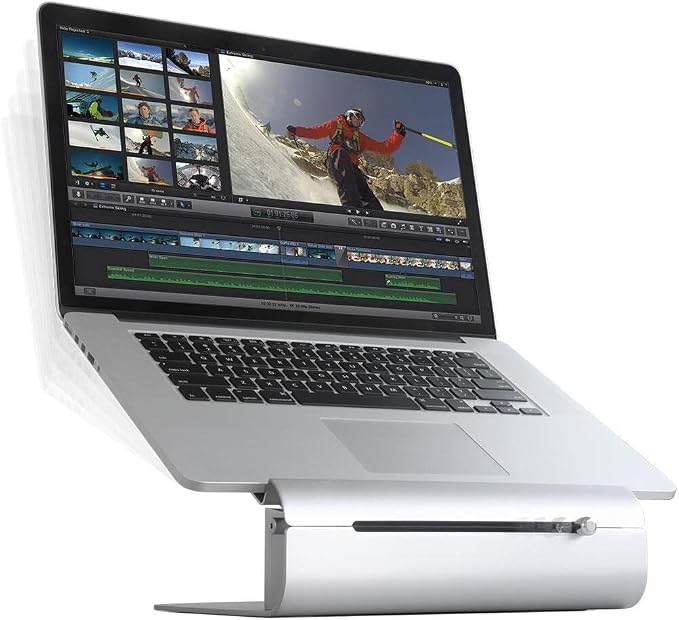 Rain Design iLevel2 Adjustable Height Laptop Stand (Patented) (Silver) - Image 4