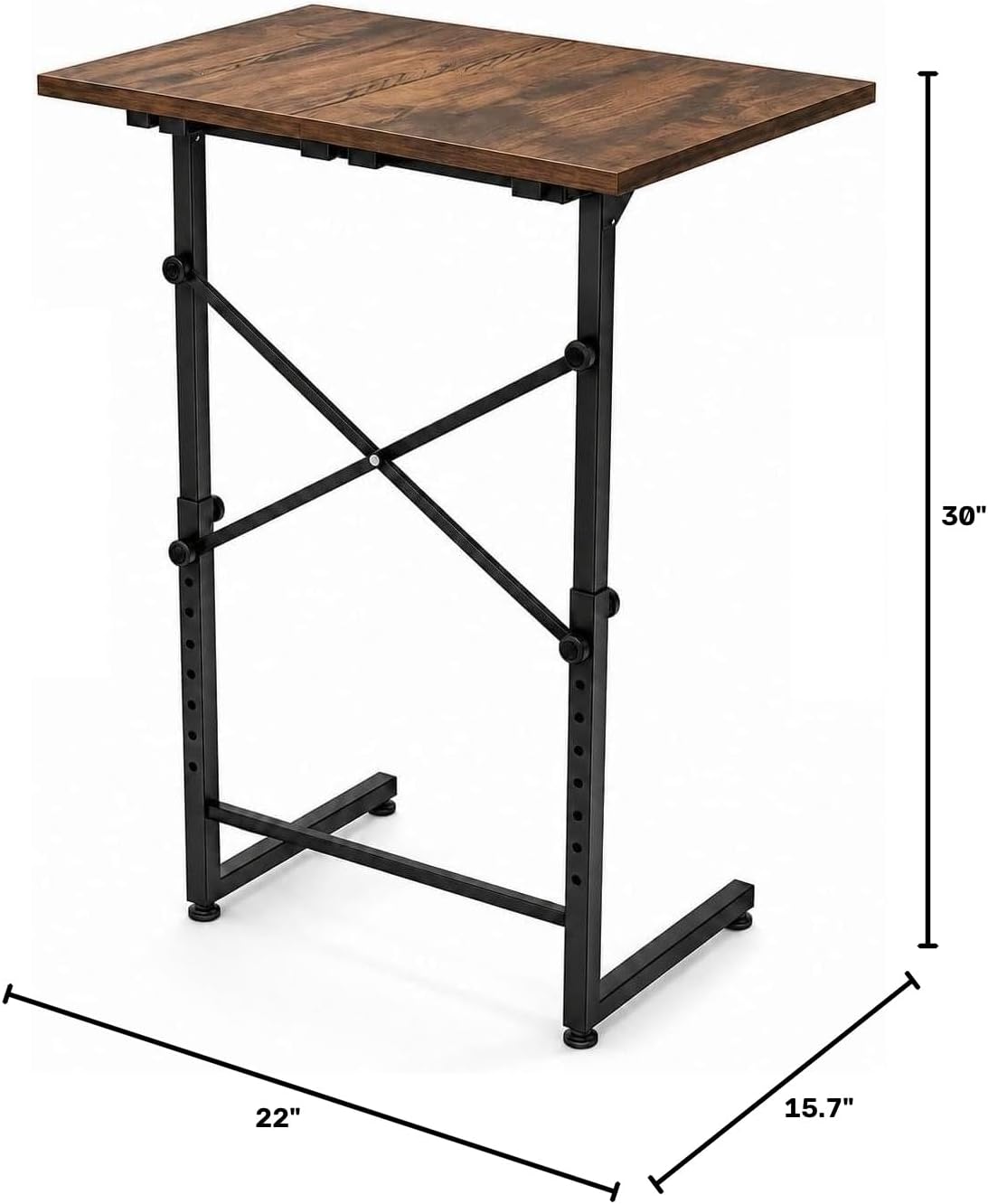 TV Trays Table Couch Desk, Overbed Bedside Tables Adjustable Height - Image 2